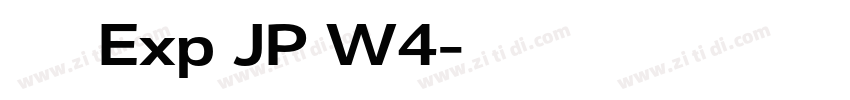 夢ノ角ゴ Exp JP W4字体转换